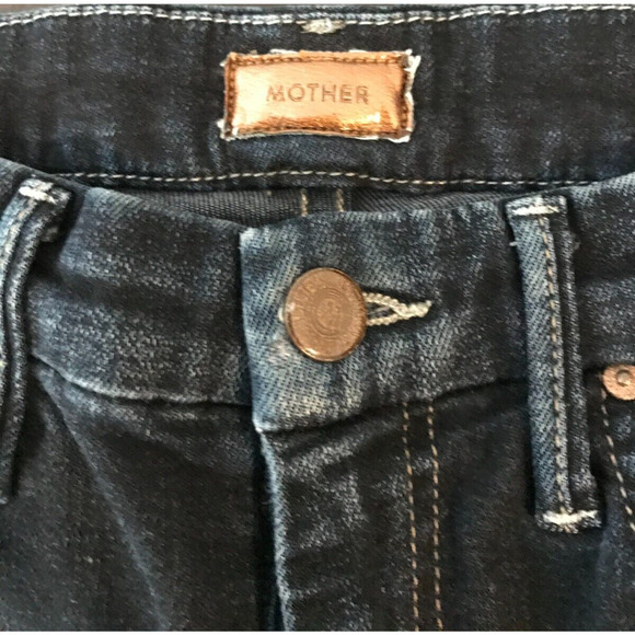 MOTHER Women's High Waisted Denim Looker in Coffee, Tea or Me Jeans - Size 26 - Picture 6 of 14